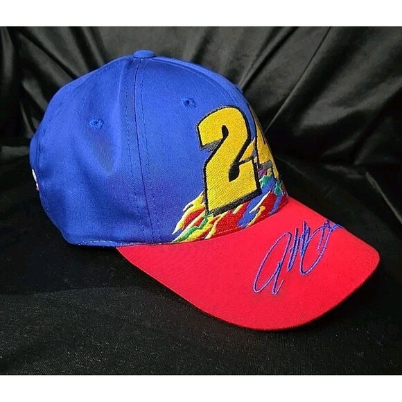 Vtg Jeff Gordon Hat Cap Splash Velco Nascar Dupont #24 Chase Rainbow - Picture 3 of 8